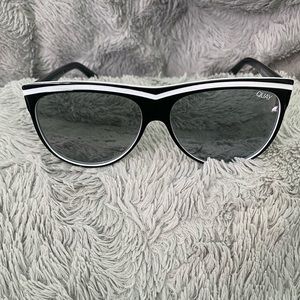 Quay Black and White Sunglasses